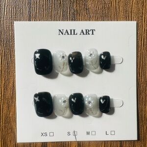Black and White Nail Art Set